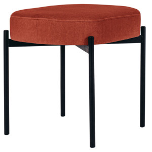 PAPERFLOW Tabouret GAIA, taille S, habillage tissu, vert