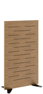 PAPERFLOW Pieds pour cloison acoustique en bois, set de 2