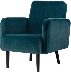 PAPERFLOW Fauteuil LISBOA, habillage en velours, vert