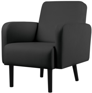 PAPERFLOW Fauteuil LISBOA, habillage simili cuir, vert