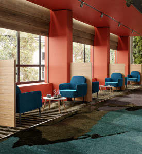 PAPERFLOW Fauteuil LISBOA, habillage simili cuir, vert