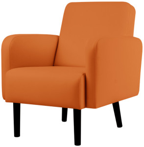 PAPERFLOW Fauteuil LISBOA, habillage simili cuir, vert