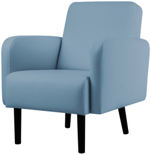 PAPERFLOW Fauteuil LISBOA, habillage simili cuir, vert