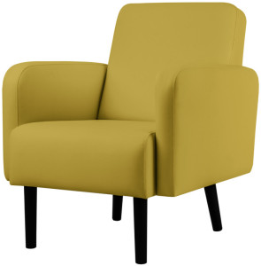 PAPERFLOW Fauteuil LISBOA, habillage simili cuir, vert