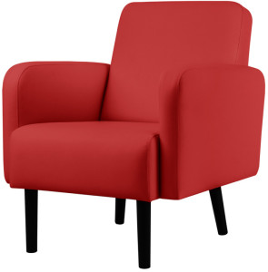 PAPERFLOW Fauteuil LISBOA, habillage simili cuir, vert