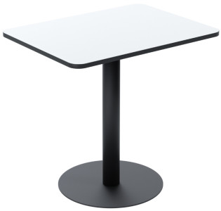 PAPERFLOW Table de bistrot Mezzo, (L)800 x (P)600 mm, noir