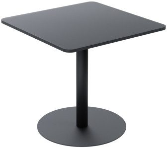 PAPERFLOW Table de bistrot Mezzo, (L)800 x (P)600 mm, noir