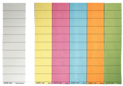 LEITZ Blanko-Beschriftungsschildchen, (B)60 x (H)21 mm, blau