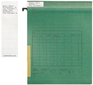 LEITZ Blanko-Beschriftungsschildchen, (B)60 x (H)21 mm, blau