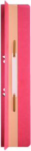 LEITZ Fixe-documents, 65 x 305 mm, carton manille, rouge
