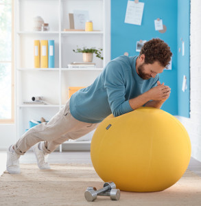 LEITZ Ballon d'assise Ergo Cosy, diamètre: 650 mm, jaune