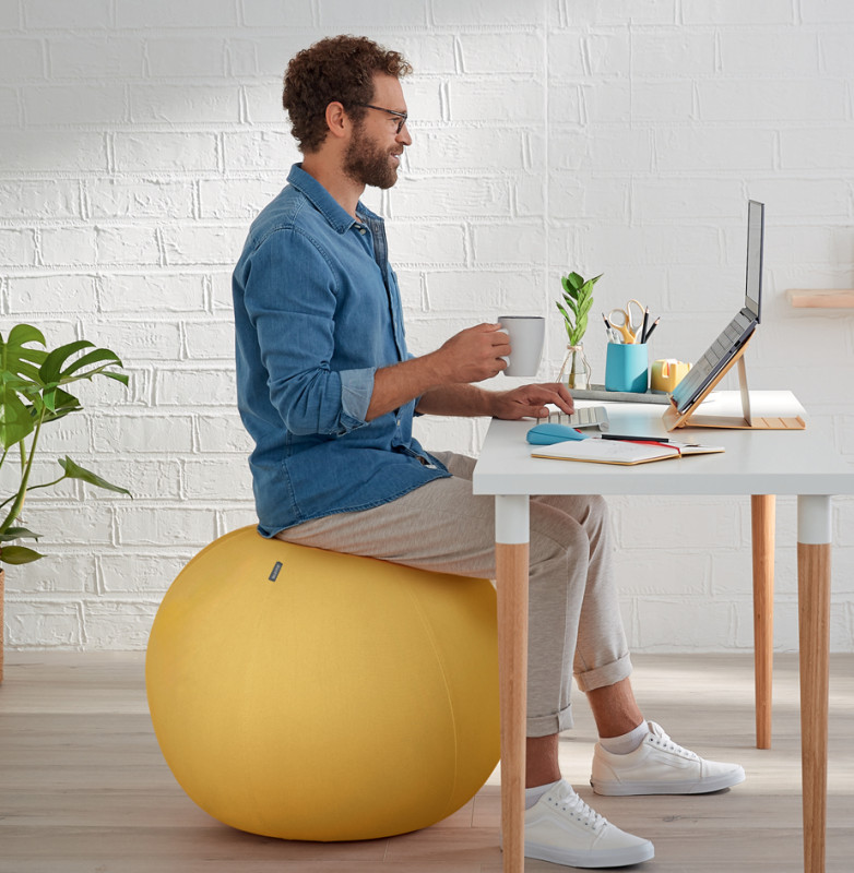 LEITZ Ballon d'assise Ergo Cosy, diamètre: 650 mm, jaune