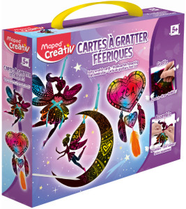 Maped CREATIV Cartes à gratter féériques, 12 pièces