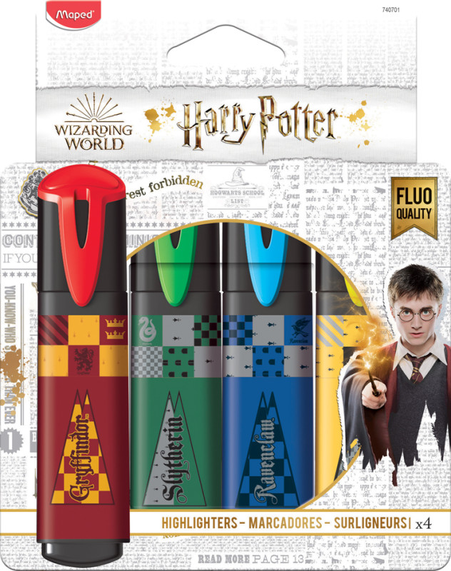 Maped Surligneur HARRY POTTER, étui carton de 4