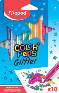 Maped Feutre pailleté COLOR'PEPS, étui carton de 10