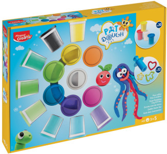 Maped CREATIV Kit de pâte à modeler, 32 pièces, maxi coffret