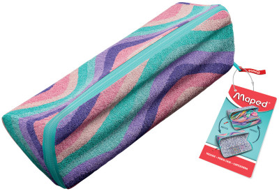 Maped Trousse à ouverture XXL EFFET, laine bleue