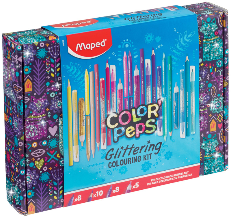 Boite de 18 crayons de couleur MAPED Color'Peps - Coloriage et