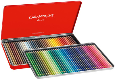 CARAN D'ACHE Crayons de couleur PABLO, étui métal de 12