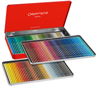 CARAN D'ACHE Crayons de couleur PABLO, étui métal de 12