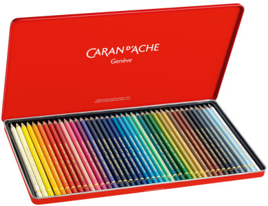 CARAN D'ACHE Crayons de couleur PABLO, étui métal de 12