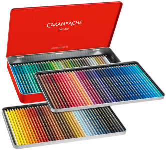 CARAN D'ACHE Crayons de couleur SUPRACOLOR, étui métal de 12