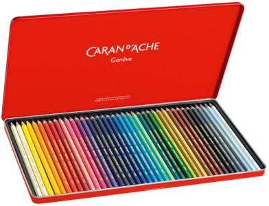 CARAN D'ACHE Crayons de couleur SUPRACOLOR, étui métal de 18