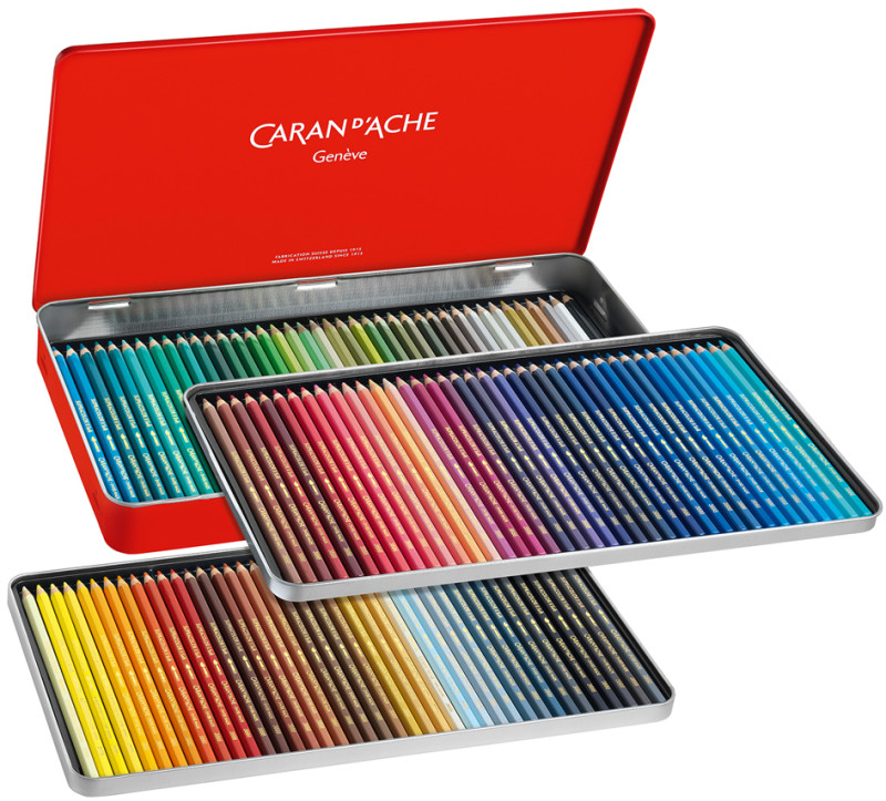 CARAN D'ACHE Crayons de couleur SUPRACOLOR, étui métal de 18