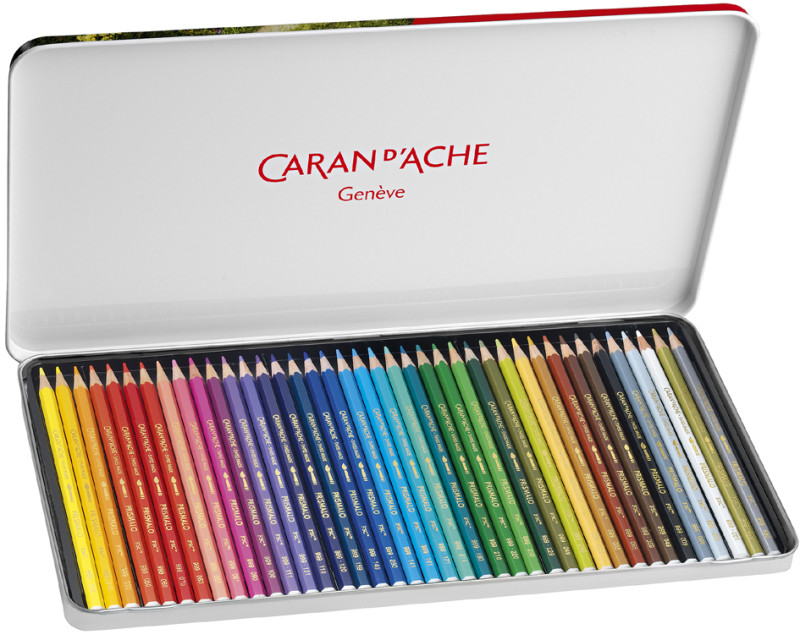 CARAN D'ACHE Crayon de couleur PRISMALO Aquarelle, 80 pièces