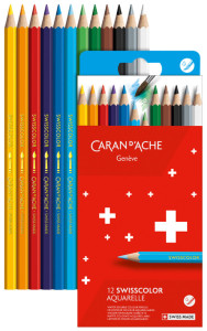 CARAN D'ACHE Crayons de couleur Swisscolor Aquarelle