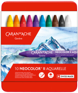 CARAN D'ACHE Pastel à la cire aquarellable NEOCOLOR II, étui