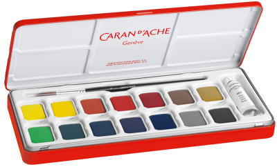 CARAN D'ACHE Gouache GOUACHE STUDIO, en tablettes, étui