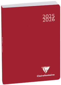 Clairefontaine Agenda scolaire Work & After 2023/2024, rouge