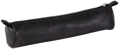 Clairefontaine Trousse ronde cuir, noir