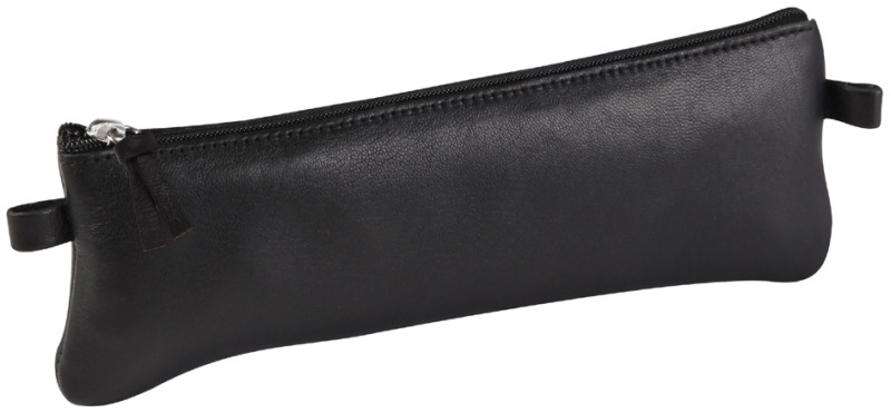 Trousse stylos Cuir d'agneau Clairefontaine® Noire