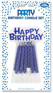 Clairefontaine Bougie d'anniversaire Happy Birthday, argent