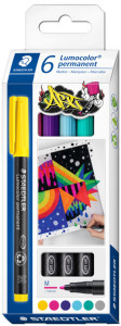 STAEDTLER Marqueur permanent 317M Lumocolor, étui de 10