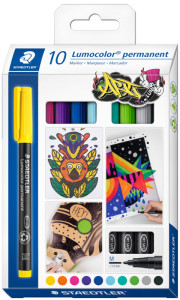 STAEDTLER Marqueur permanent 317M Lumocolor, étui de 14
