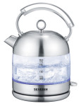 SEVERIN Bouilloire en verre Retro WK 3459, acier inoxydable SEVERIN Bouilloire en verre Retro WK 3459, acier inoxydable