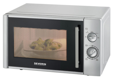 SEVERIN Micro-ondes MW 7772, 900 watts, argenté / noir