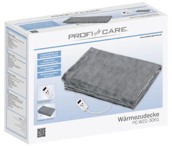 PROFI CARE Couverture chauffante PC-WZD 3061, gris