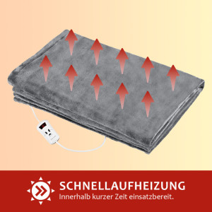 PROFI CARE Couverture chauffante PC-WZD 3061, gris