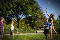 SCHILDKRÖT Set de badminton 4 joueurs, rouge / jaune SCHILDKRÖT Set de badminton 4 joueurs, rouge / jaune
