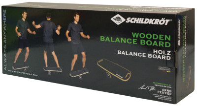 SCHILDKRÖT Balance Board Wave, en bois véritable, noir