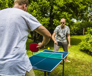 DONIC SCHILDKRÖT Mini table de tennis de table Midi XL, gris