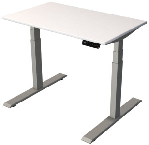 kerkmann Bureau assis-debout Smart Office, chêne/argent