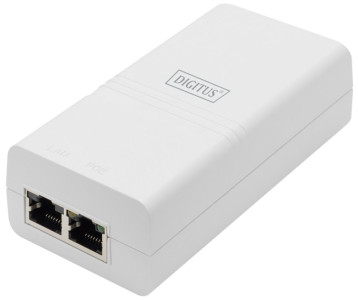 DIGITUS Injecteur Gigabit Ethernet PoE 802.3af, 100 m