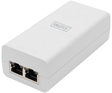 DIGITUS Injecteur Gigabit Ethernet PoE+ 802.3at, 100 m