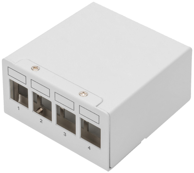 DIGITUS Panneau de brassage modulaire Desktop, 4 ports