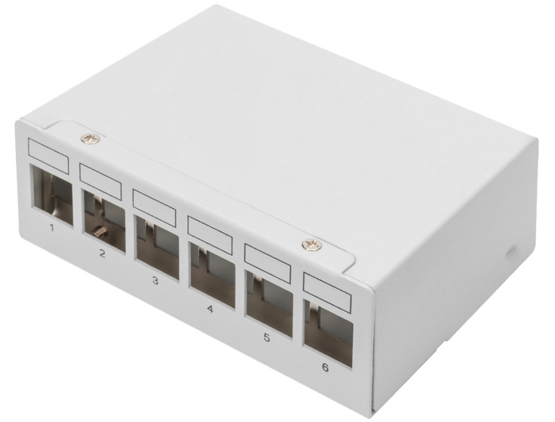 DIGITUS Panneau de brassage modulaire Desktop, 6 ports